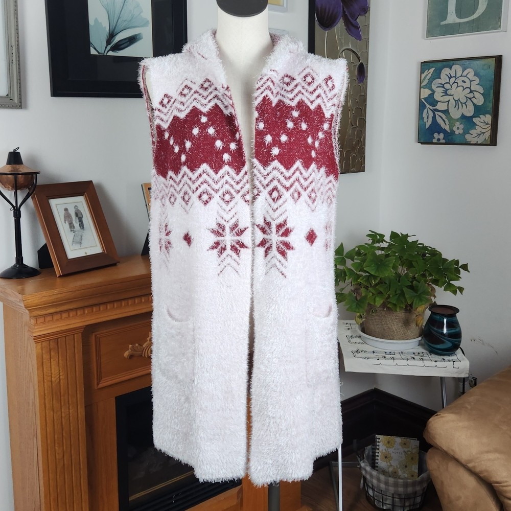 Arianna by Howard's Whiskered Knit Cardigan Hoodie Sweater OS
